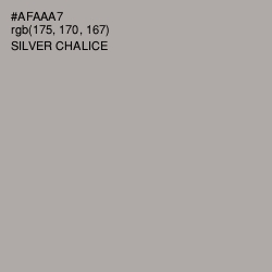 #AFAAA7 - Silver Chalice Color Image